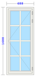 Sidehengsla 688x1688 (Høgre hengsla)