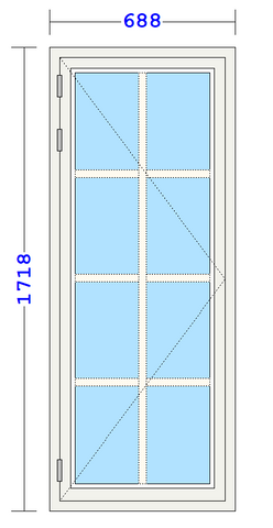 Sidehengsla 688x1718 (Venstre hengsla)